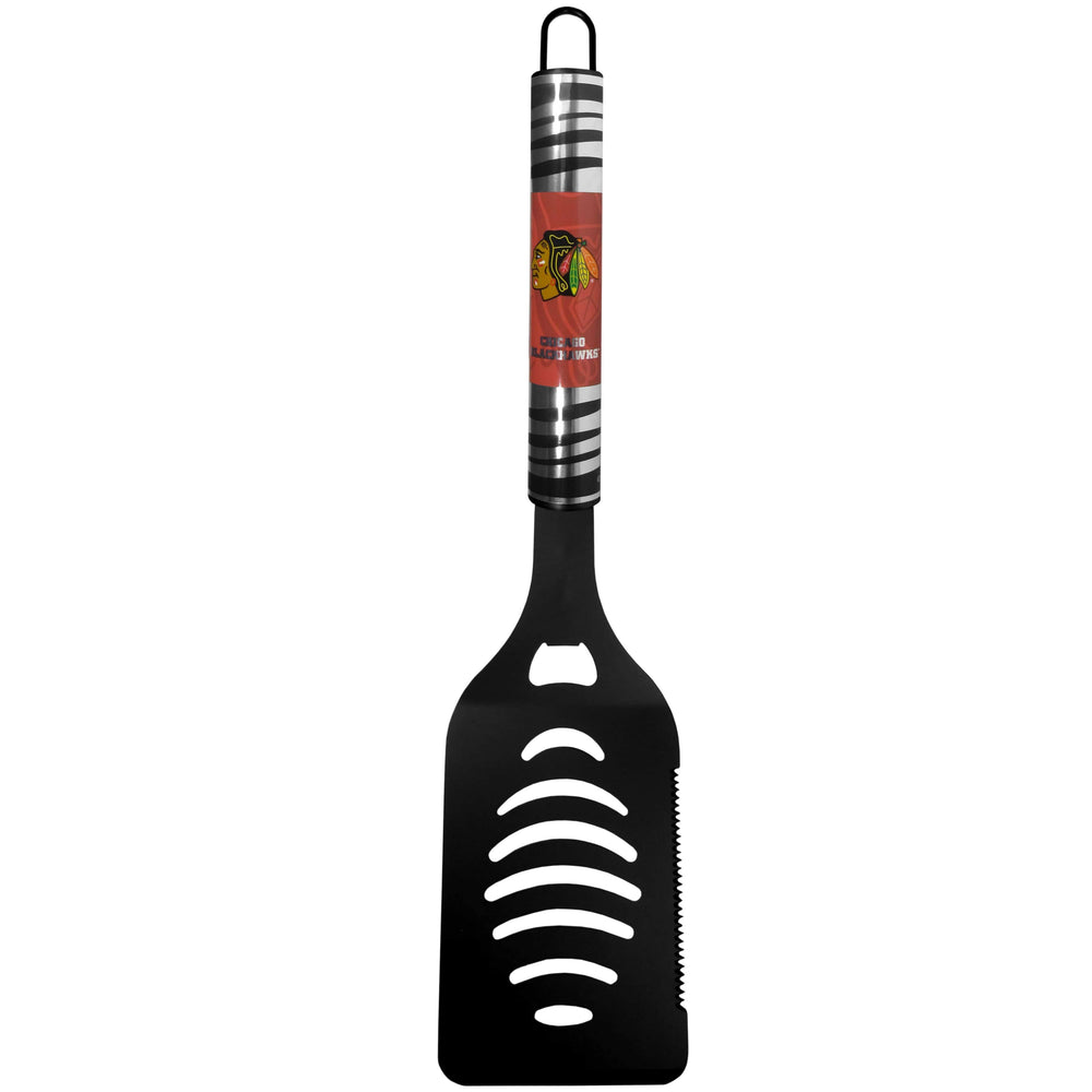 Chicago Blackhawks® Black Spatula w/Team Colors - Siskiyou Buckle