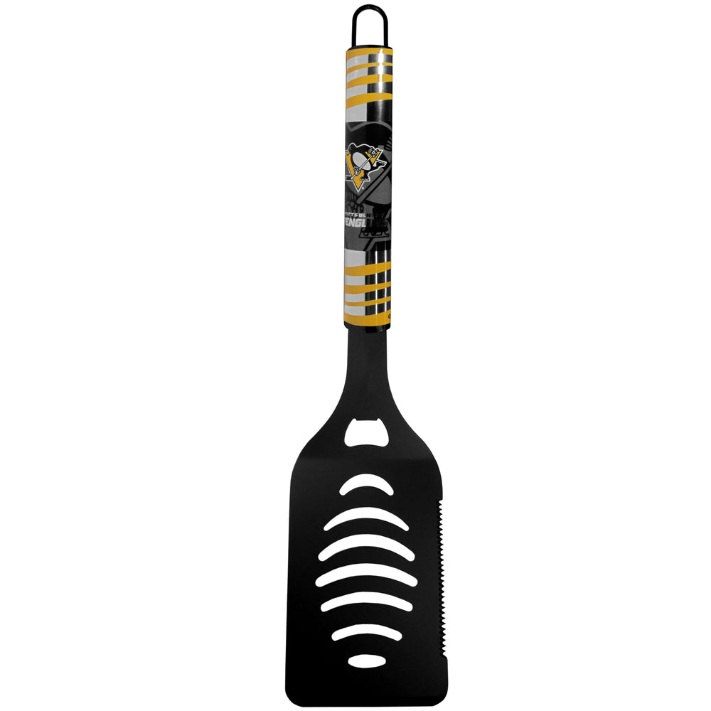 Pittsburgh Penguins® Black Spatula w/Team Colors - Siskiyou Buckle