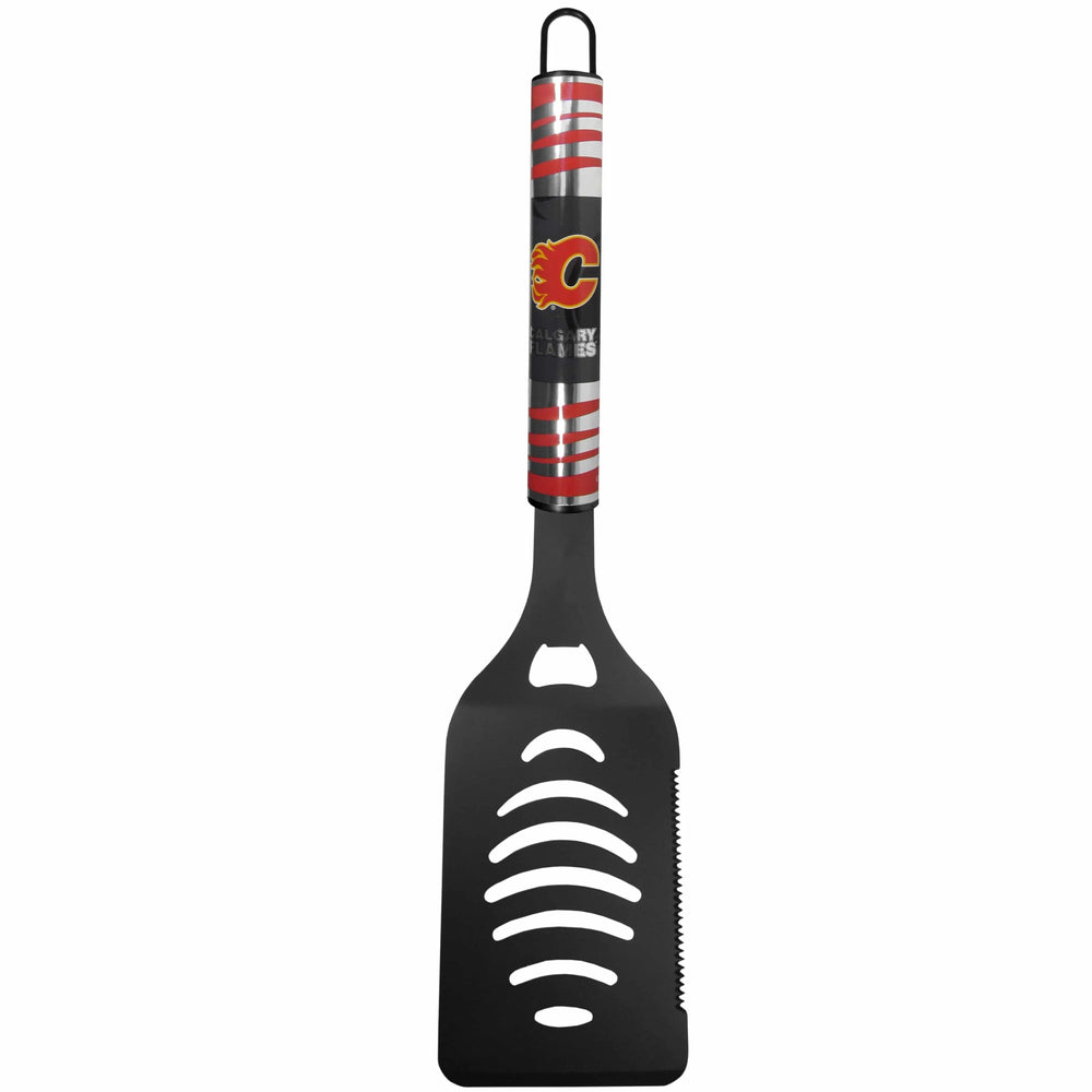 Calgary Flames® Black Spatula w/Team Colors - Siskiyou Buckle