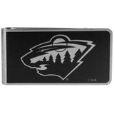 Minnesota Wild Black and Steel Money Clip - Minnesota Wild - Flyclothing LLC