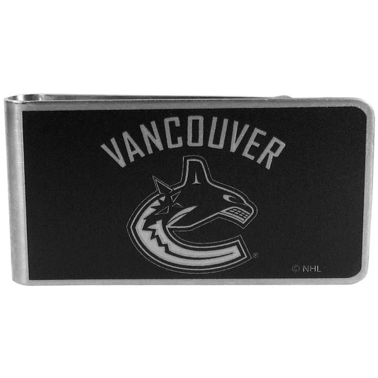 Vancouver Canucks Black and Steel Money Clip - Vancouver Canucks - Flyclothing LLC