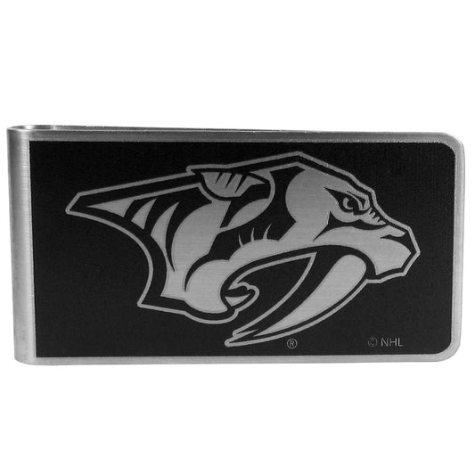Nashville Predators Black and Steel Money Clip - Nashville Predators - Flyclothing LLC