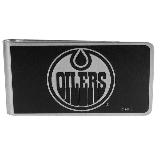 Edmonton Oilers Black and Steel Money Clip - Edmonton Oilers - Flyclothing LLC