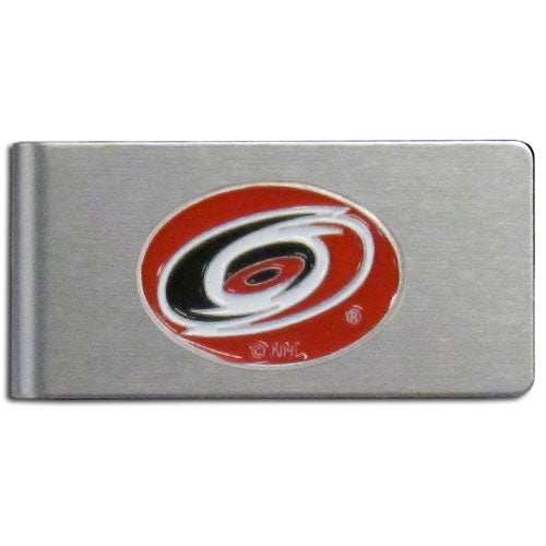 Carolina Hurricanes Brushed Metal Money Clip - Carolina Hurricanes - Flyclothing LLC