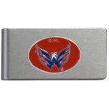 Washington Capitals Brushed Metal Money Clip - Washington Capitals - Flyclothing LLC