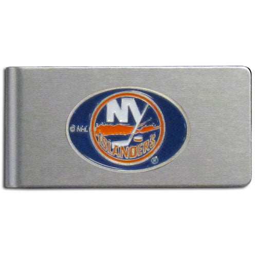 New York Islanders Brushed Metal Money Clip - New York Islanders - Flyclothing LLC