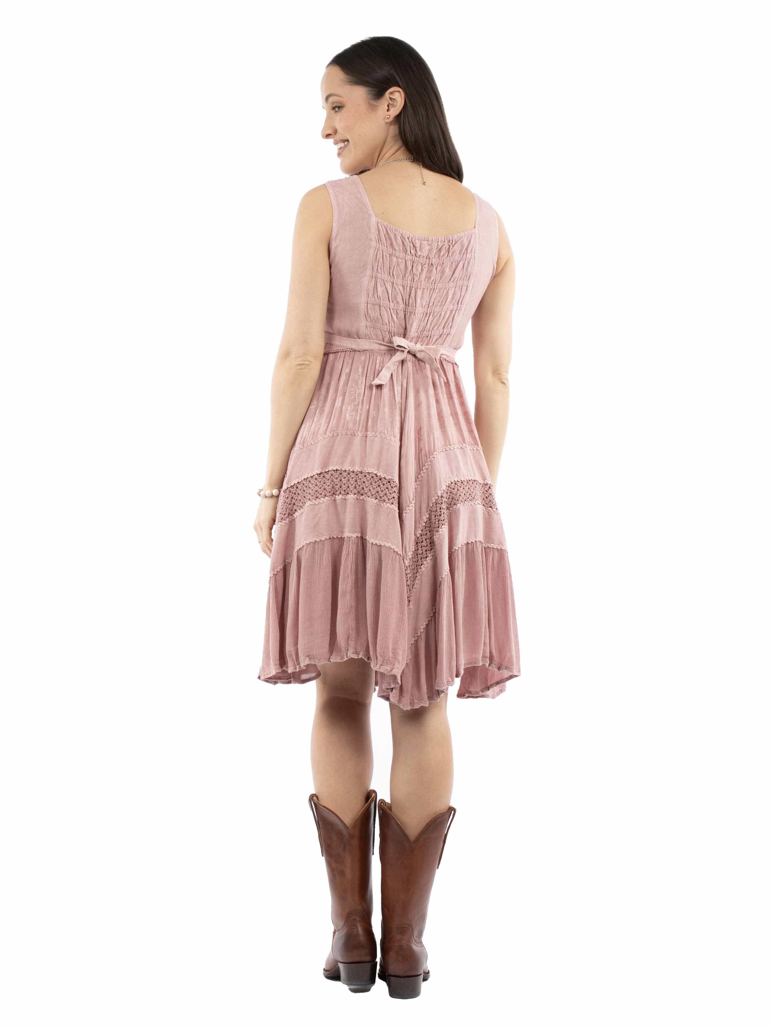 Honey creek Dusty pink 100% rayon Short tank dress