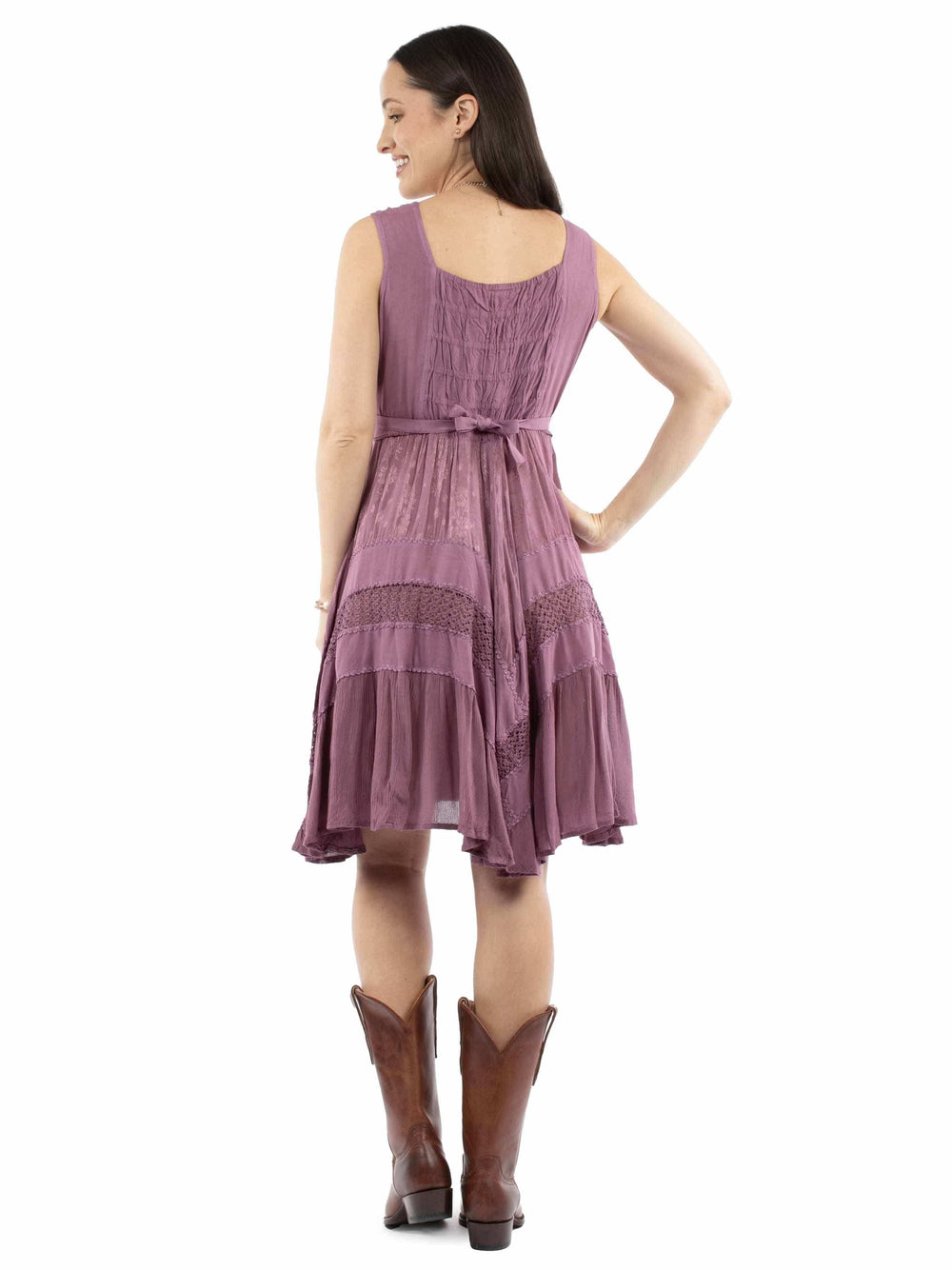 Honey creek Dusk 100% rayon Short tank dress - Scully Leather - Flyclothing LLC