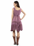 Honey creek Dusk 100% rayon Short tank dress - Scully Leather