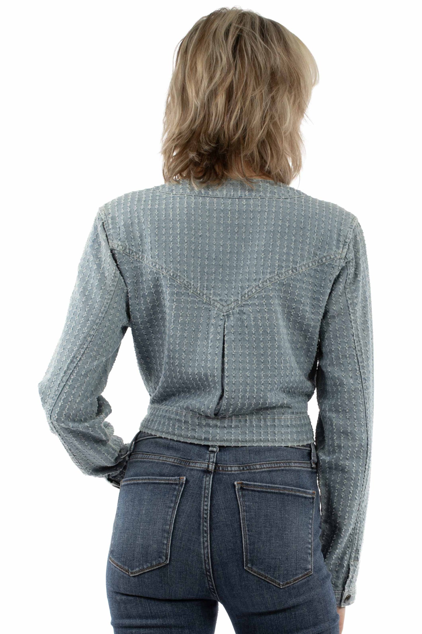 Scully Leather Light Blue Laser Cut Jacket - HC1008-LBL - Scully Leather - Flyclothing LLC