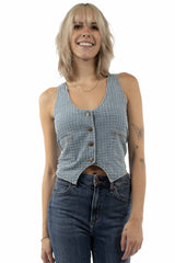 Scully Leather Light Blue Laser Cut Vest - HC1009-LBL - Scully Leather - Flyclothing LLC
