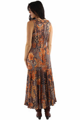 Scully Leather Sunset Rayon Paisley & Floral Slvls Dress - HC1044-SST - Scully Leather - Flyclothing LLC