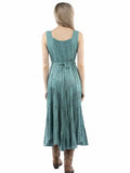 Honey Creek 100% rayon Teal Lace front dress - Scully Leather