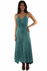 Scully Teal Long Rayon Dress