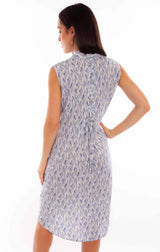 Honey creek blue lace up back dress - Scully Leather - Flyclothing LLC