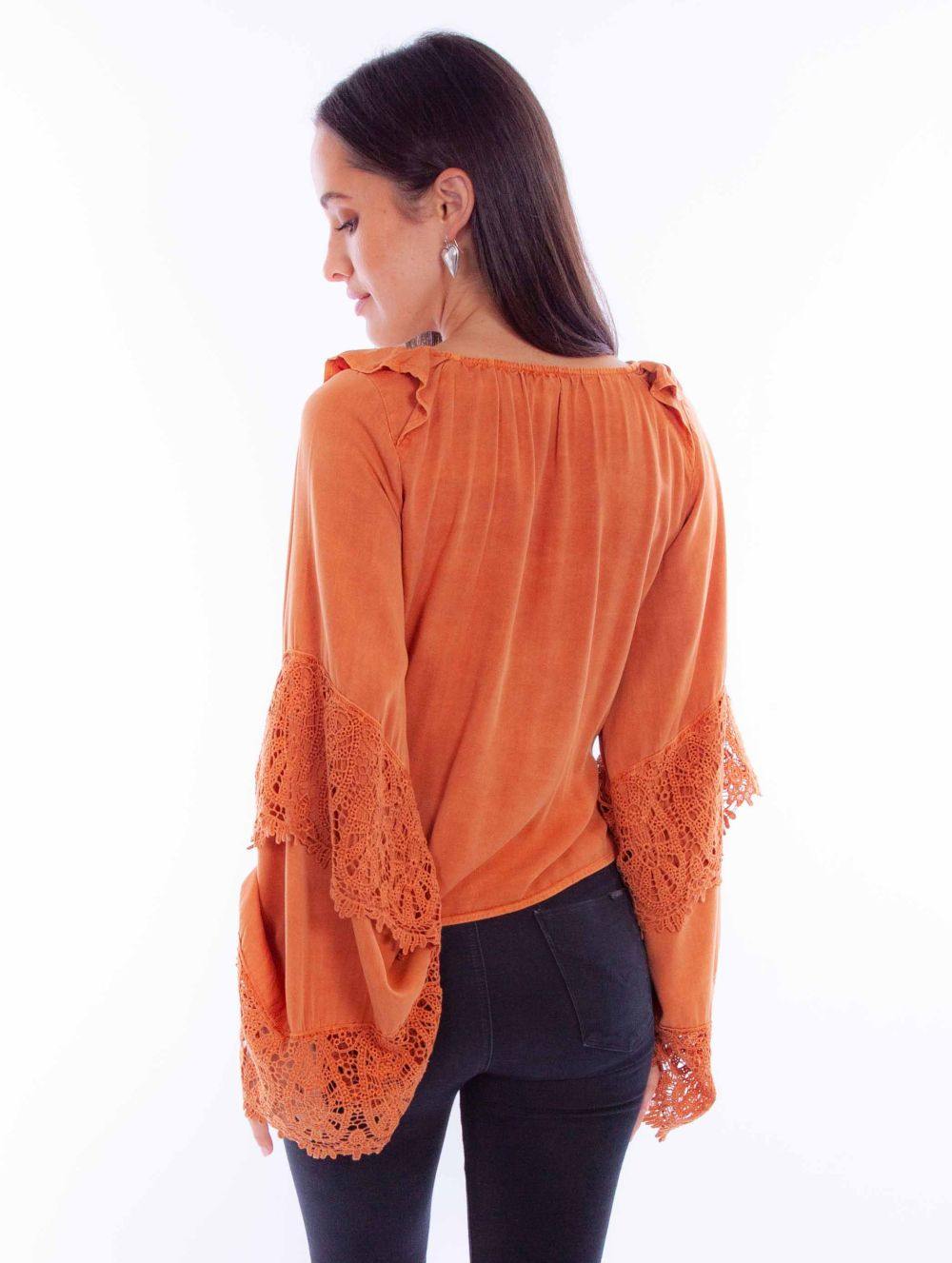 Scully Leather Russet Contemporary Blouse - Flyclothing LLC