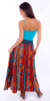 Scully Leather Honey Creek Wrap Skirt W/Denim Waist Band Tie - Scully Leather - Flyclothing LLC