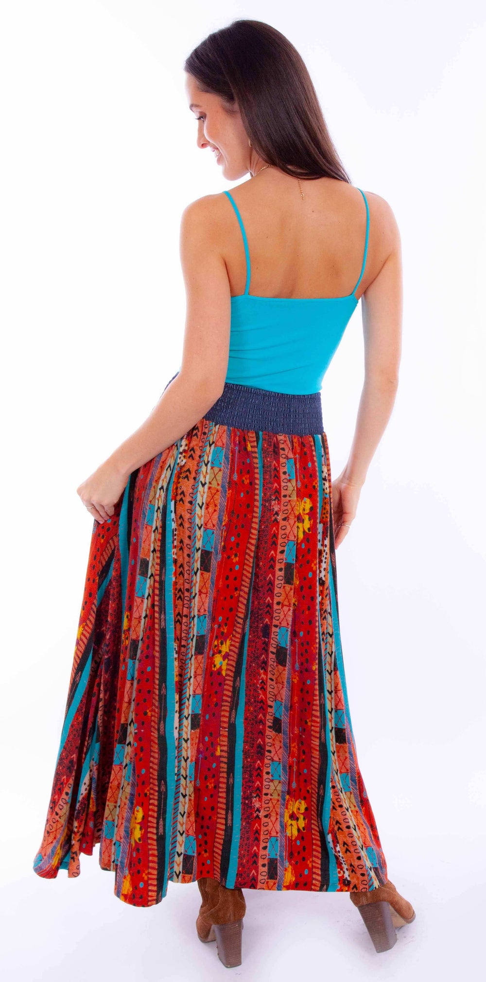 Scully Leather Honey Creek Wrap Skirt W/Denim Waist Band Tie - Scully Leather - Flyclothing LLC