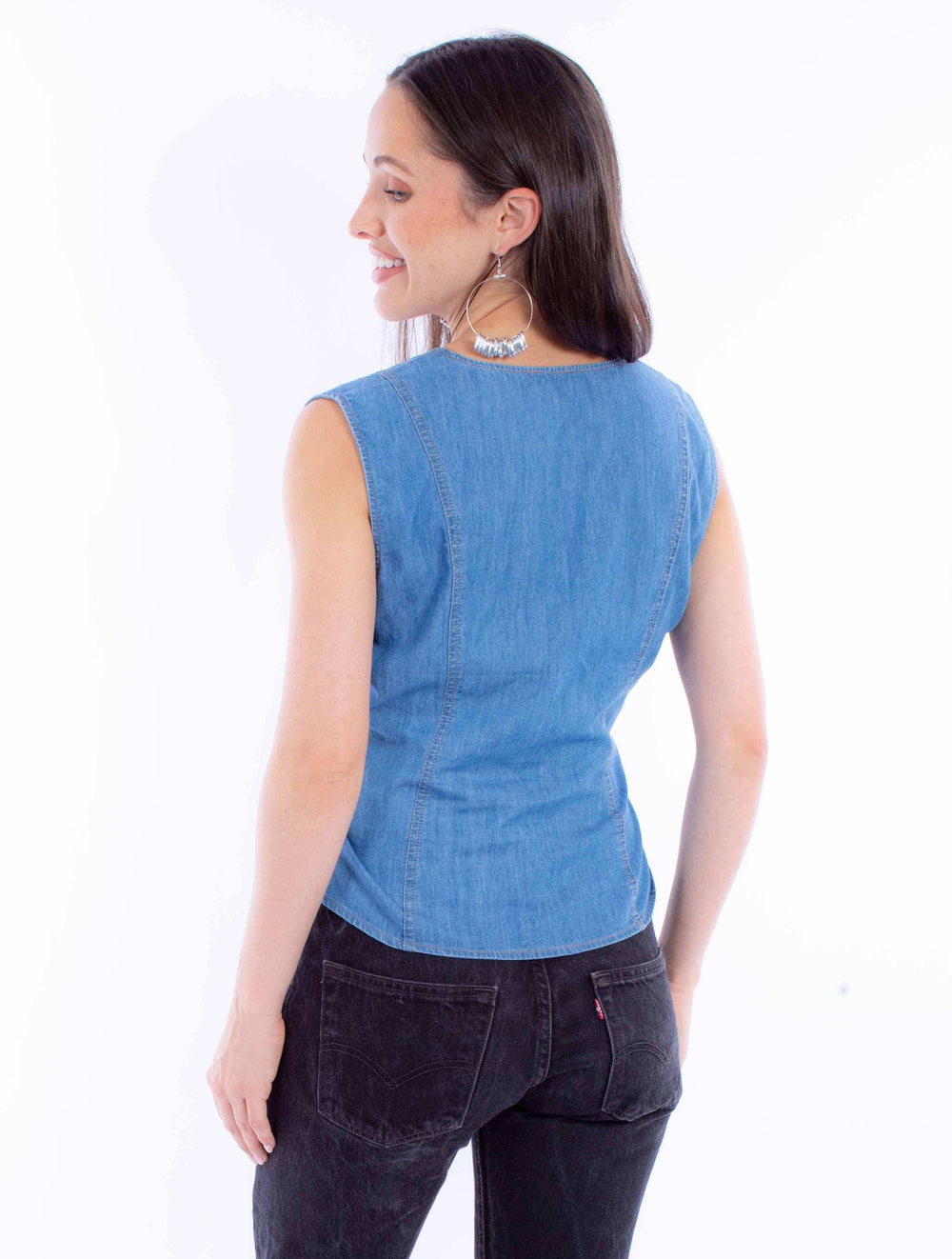 Scully Leather Honey Creek Vest With Side Lace Up - Scully Leather - Flyclothing LLC