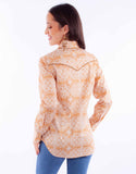 Honey creek ginger western blouse - Scully Leather