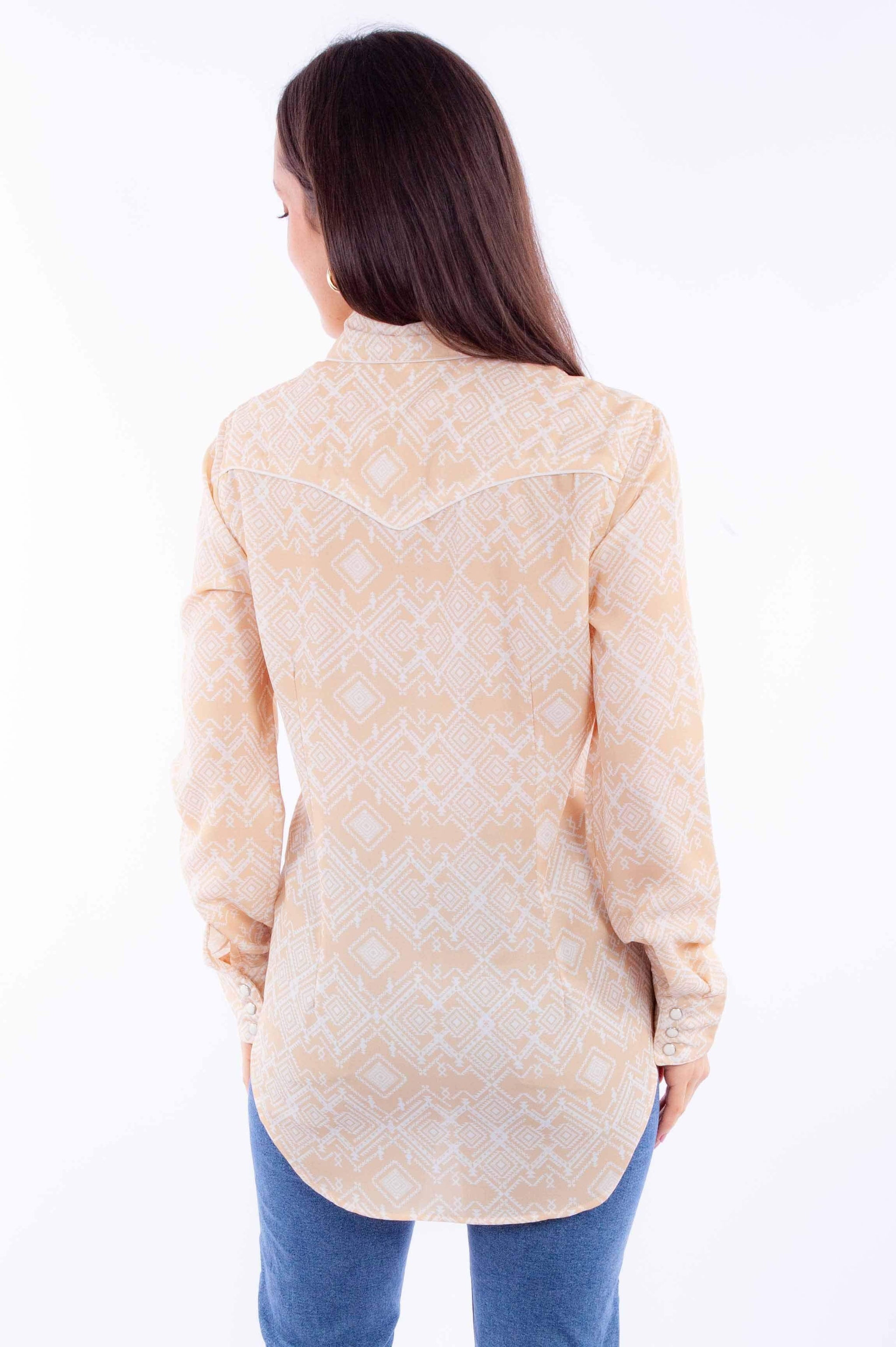 Honey creek vanilla western blouse - Scully Leather - Flyclothing LLC