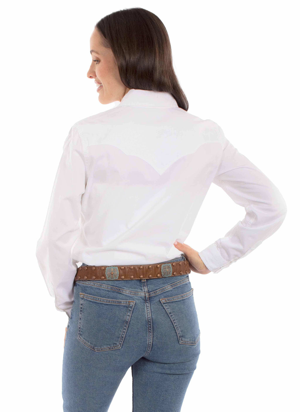 Honey creek white lady western top - Scully Leather - Flyclothing LLC