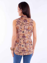 Honey creek brown bucking states s/l top - Scully Leather - Flyclothing LLC