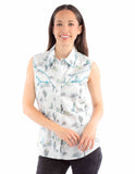 Honey creek white desert cactus s/l top - Scully Leather