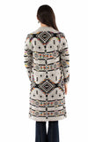 honey creek multi 100% acrylic open front duster cardigan - Scully Leather