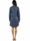 Honey Creek  Blue Whipstitch dress - Scully Leather