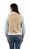 Honey Creek 100% acrylic Sand Paisley emb. Faux sherpa vest - Scully Leather