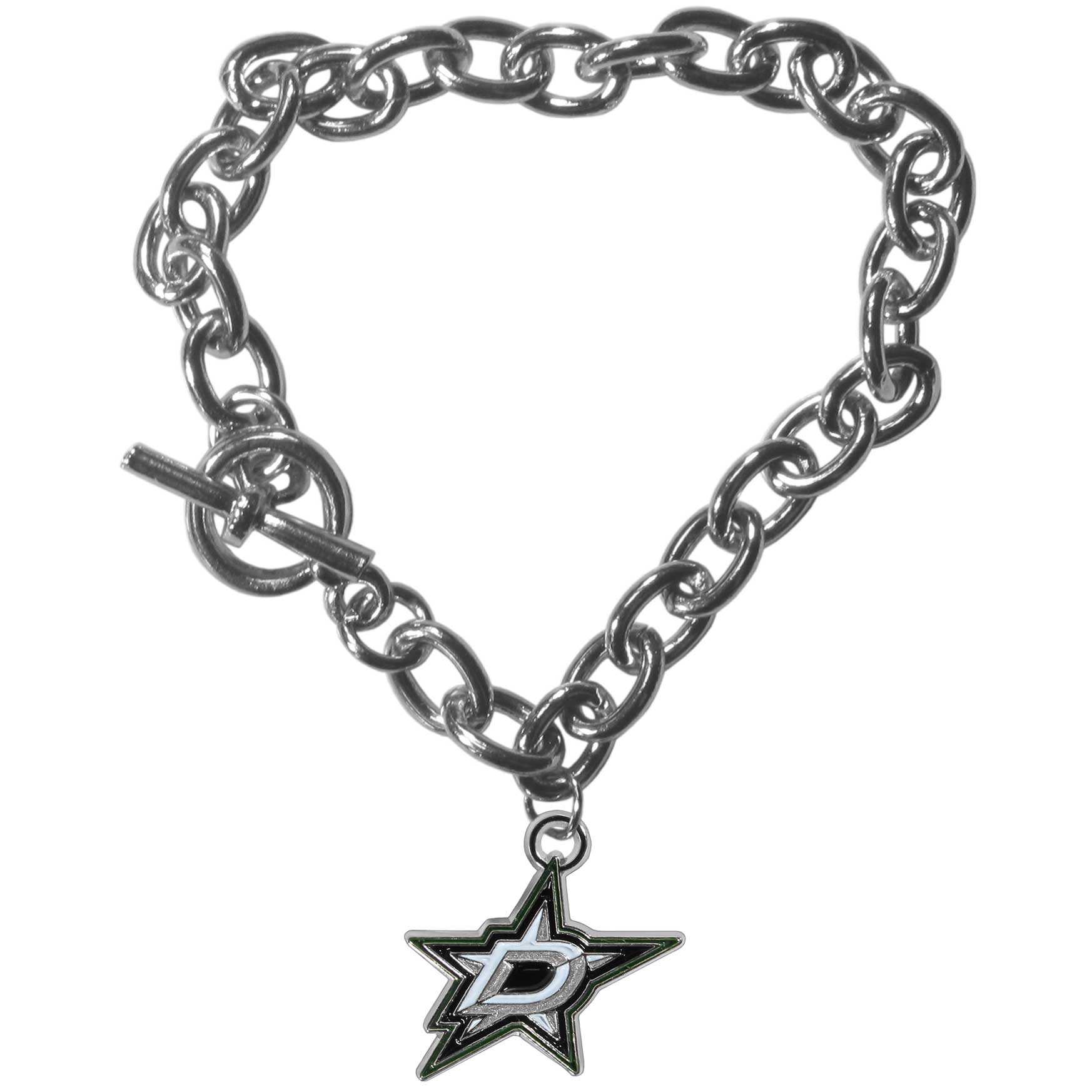 Dallas Stars Charm Chain Bracelet - Dallas Stars - Flyclothing LLC