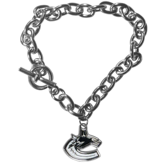 Vancouver Canucks Charm Chain Bracelet - Vancouver Canucks - Flyclothing LLC