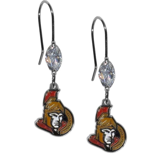 Ottawa Senators Crystal Dangle Earrings - Ottawa Senators - Flyclothing LLC
