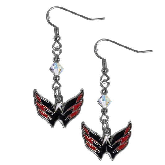 Washington Capitals Crystal Dangle Earrings - Washington Capitals - Flyclothing LLC