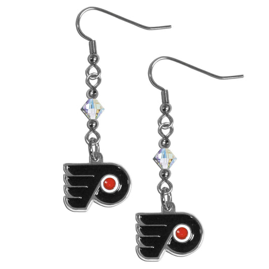 Philadelphia Flyers Crystal Dangle Earrings - Philadelphia Flyers - Flyclothing LLC