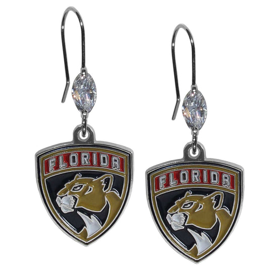 Florida Panthers Crystal Dangle Earrings - Florida Panthers - Flyclothing LLC