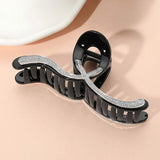 Stone Paved Wavy Frame Hair Claw Clip - Madeline Love - Flyclothing LLC