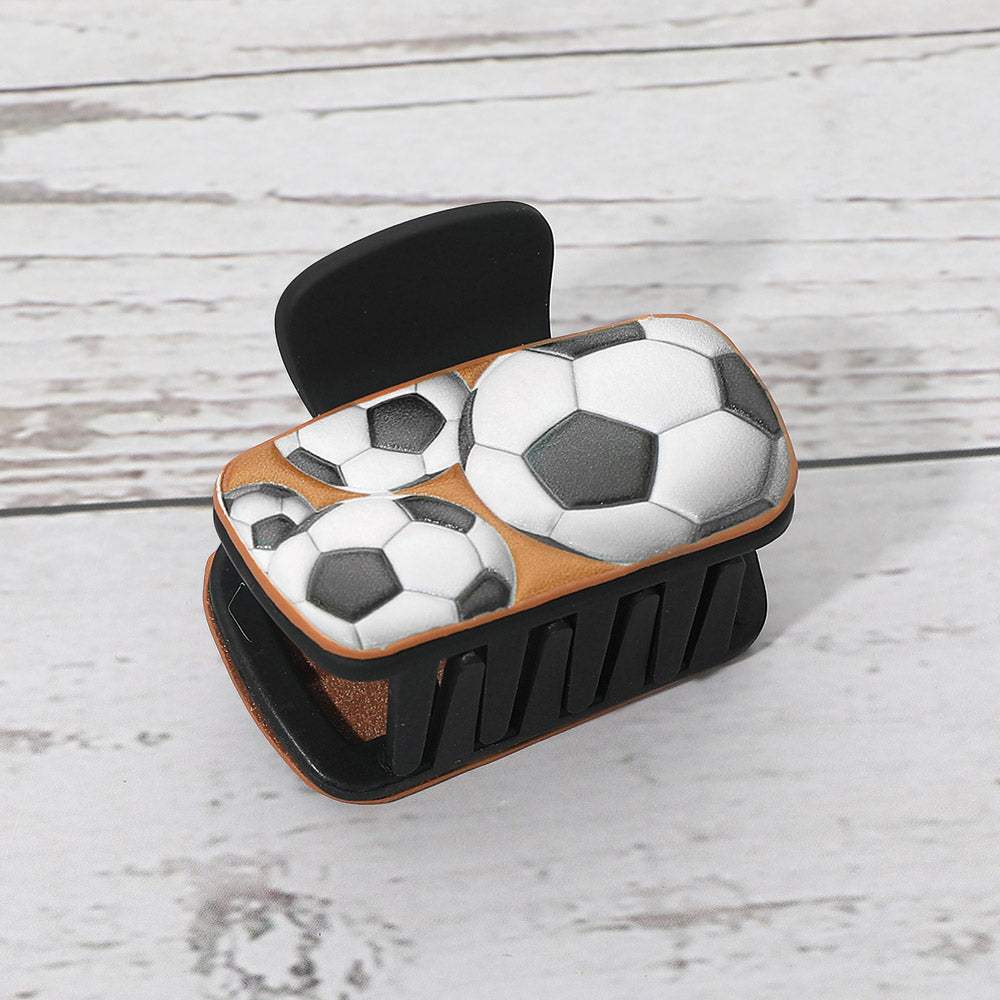 Soccer Ball Mini Hair Claw Clip - Madeline Love - Flyclothing LLC