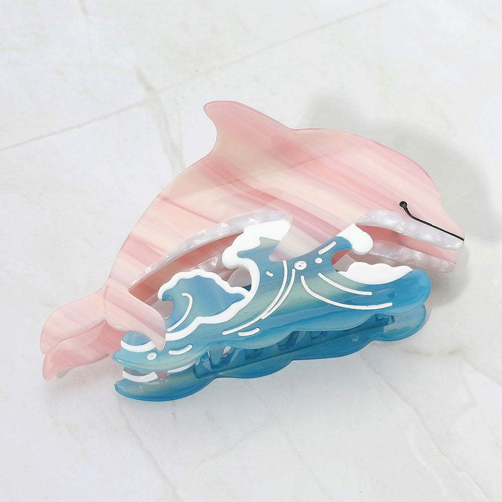 Playful Dolphin Hair Claw Clip - Madeline Love - Flyclothing LLC