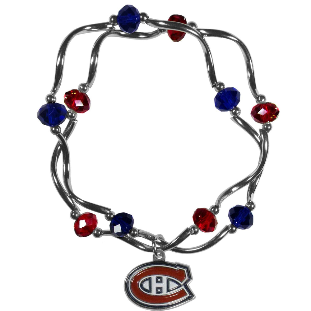 Montreal Canadiens Crystal Bead Bracelet - Montreal Canadiens - Flyclothing LLC