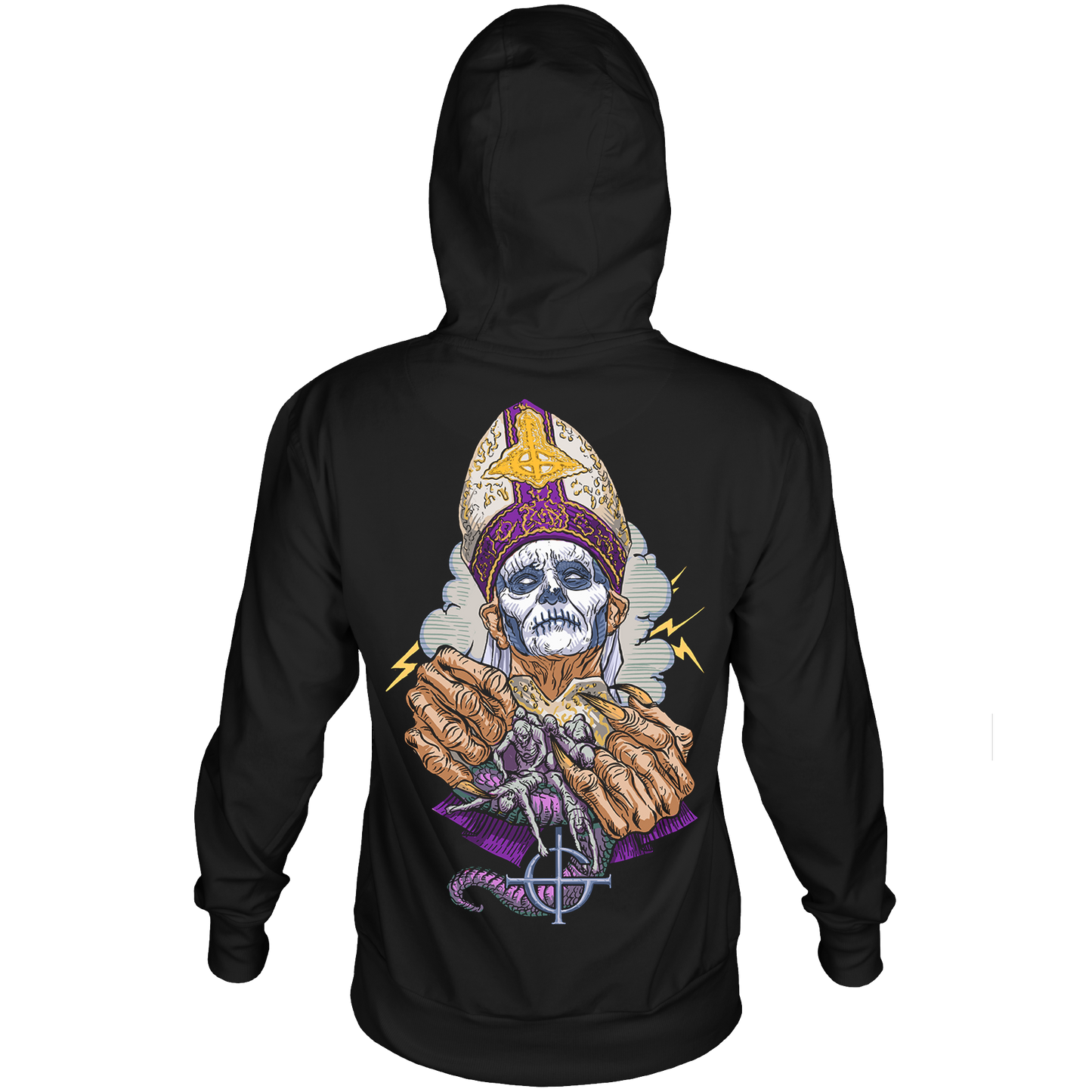 GHOST PRAYER HANDS BLK HDY F/B