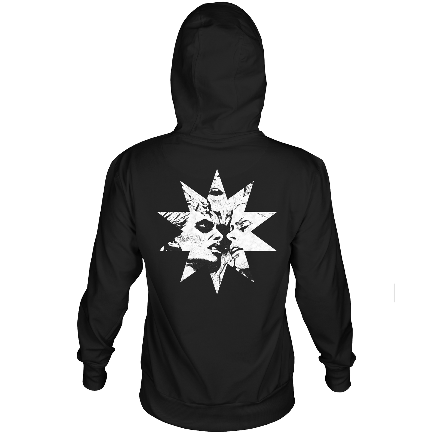 TYPE O NEGATIVE STAR KISS BLACK HOODY F/B