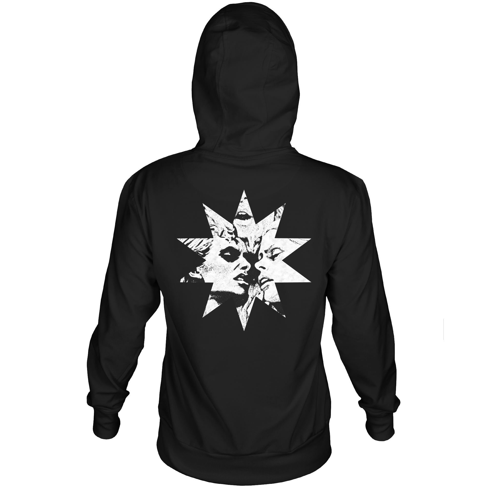 TYPE O NEGATIVE STAR KISS BLACK HOODY F/B
