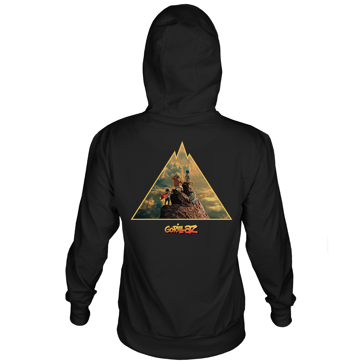 GORILLAZ THE MOUNTAIN 2026 NEW ALBUM COVER FRT/BACK BLACK HOODIE