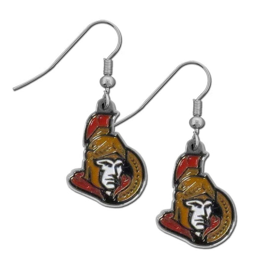 Ottawa Senators Chrome Dangle Earrings - Ottawa Senators - Flyclothing LLC