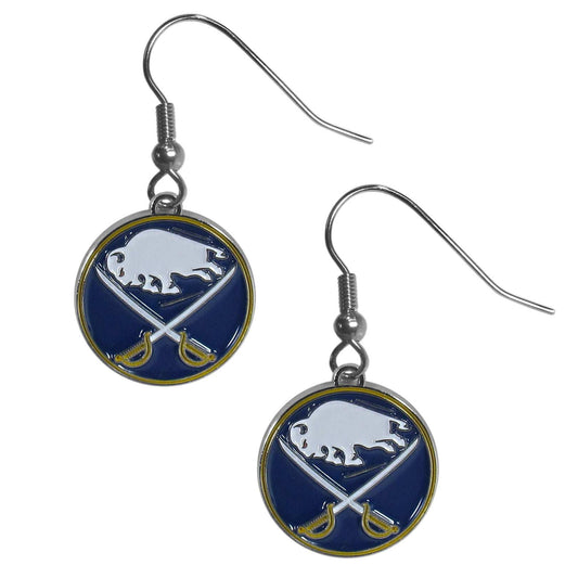 Buffalo Sabres Chrome Dangle Earrings - Buffalo Sabres - Flyclothing LLC