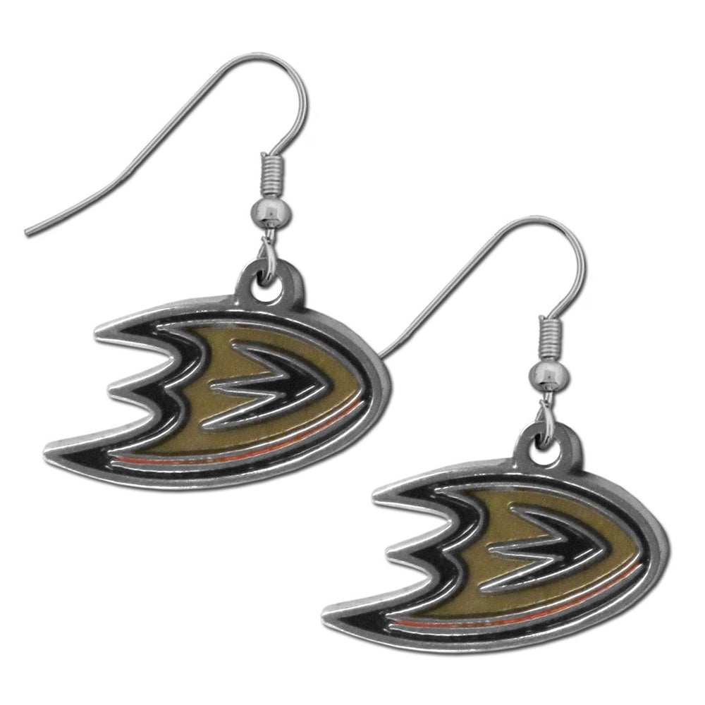 Anaheim Ducks Chrome Dangle Earrings - Anaheim Ducks - Flyclothing LLC