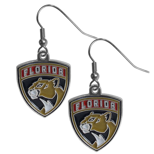 Florida Panthers Chrome Dangle Earrings - Florida Panthers - Flyclothing LLC