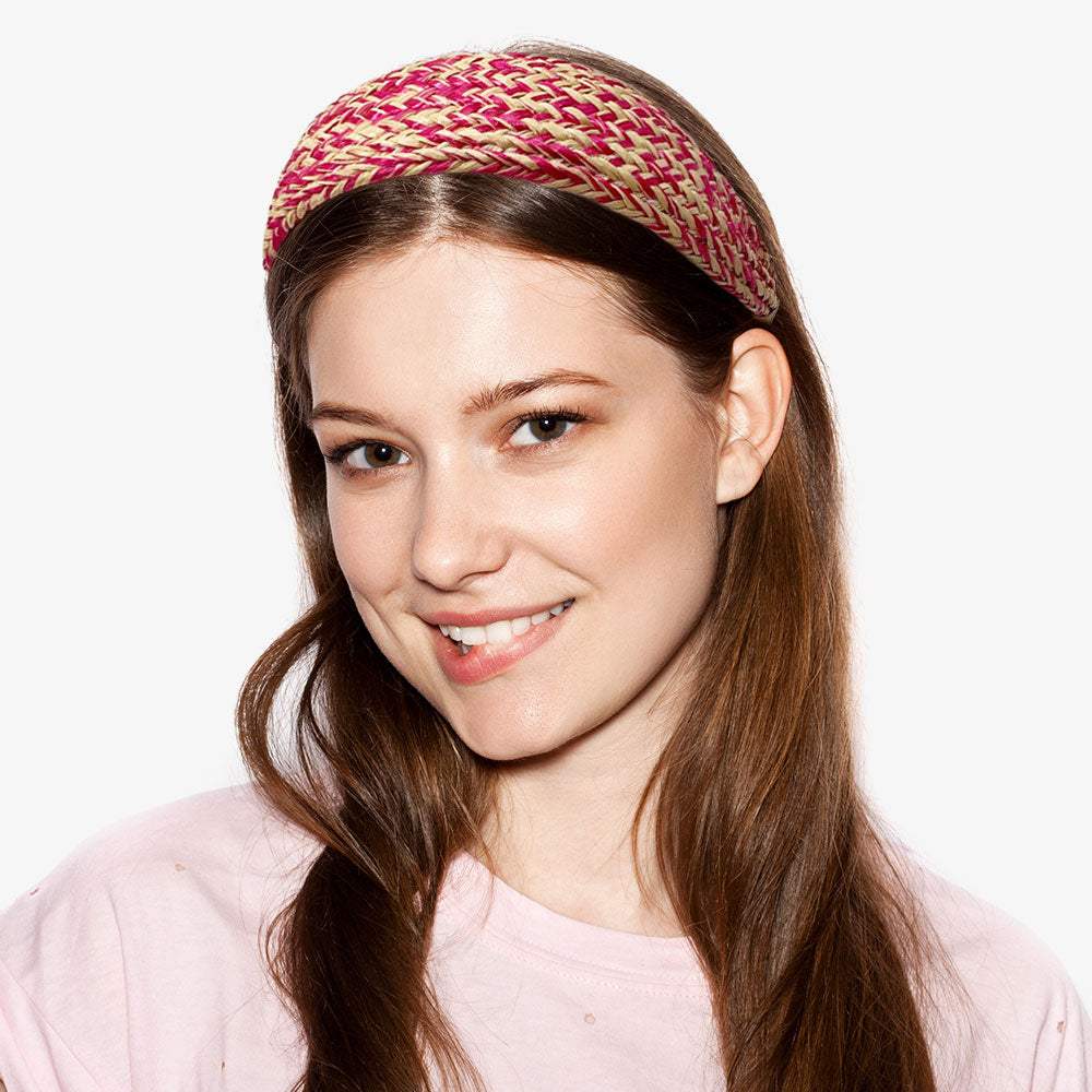 Braided Straw Headband - Madeline Love - Flyclothing LLC